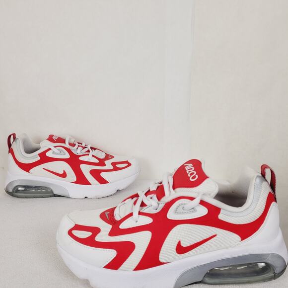 Nike Air Max 200 White University Red GS 7Y womens 9 Sneakers - Picture 1 of 8